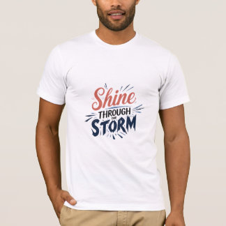 T-shirt Brille À Travers La Tempête