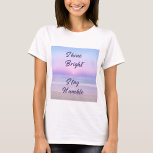 T-shirt Brille, reste humble : un rappel positif sur