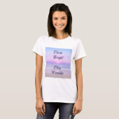 T-shirt Brille, reste humble : un rappel positif sur (Devant entier)