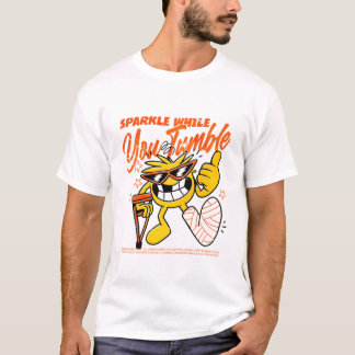 T-shirt Brillez pendant que vous vous effondrez Citation d