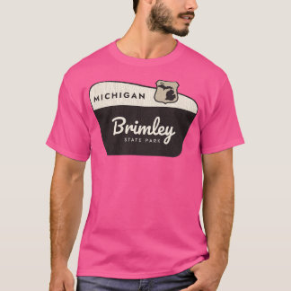 T-shirt Brimley State Park Michigan Affiche de bienvenue
