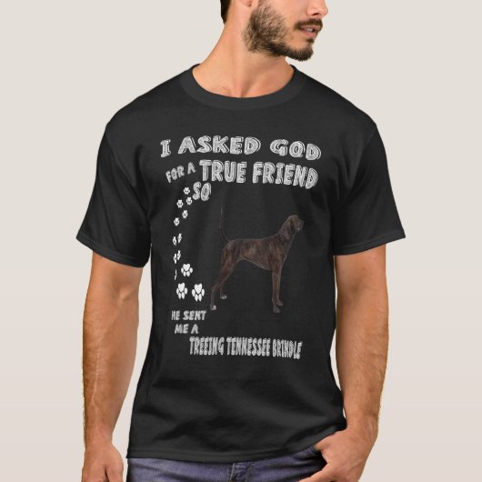 T-shirt Brindle Cur Chien Maman Papa Treing Tennessee Brin (Devant)