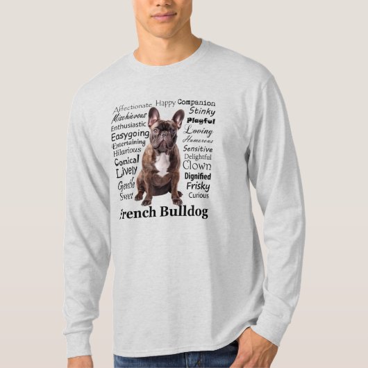T-shirt Brindle Français Bulldog (Devant)