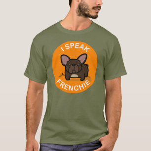 T-shirt Brindle orange je parle Frenchie