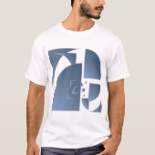 T-shirt brique bleue cassée (Devant)