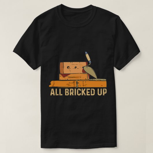 T-shirt Briques briques brique Mason de brique Conception (Design devant)