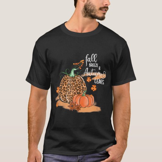 T-shirt Brise d'automne et Feuilles d'automne Épice Citrou (Devant)