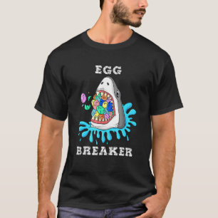 T-shirt Brise d'oeuf Requin Pâques Garçons amusants Filles