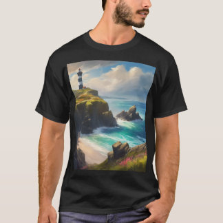 T-shirt brise marine avec phare