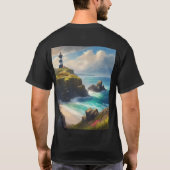 T-shirt brise marine avec phare (Dos)