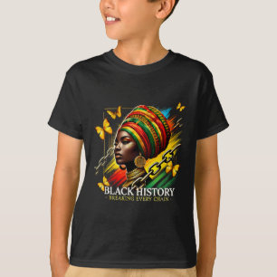 T-shirt Briser chaque chaîne Noir Histoire Mois Femmes Bla