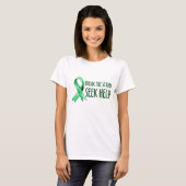 T-shirt Briser la stigmatisation demander de l'aide (Devant entier)