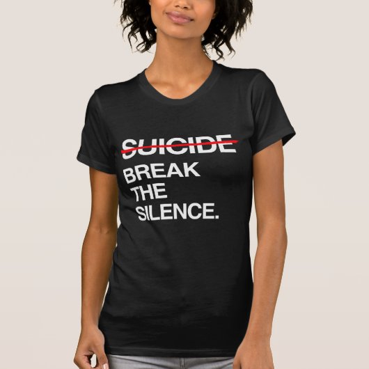 T-SHIRT BRISER LE SILENCE SUR LE SUICIDE (Devant)