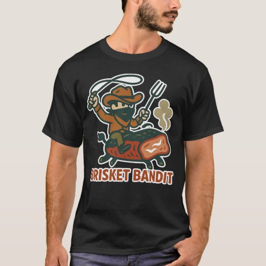 T-shirt Brisket Bandit BBQ Conception (Devant)