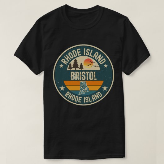 T-shirt Bristol, Rhode Island (Design devant)