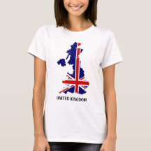 T-shirt britannique de carte