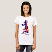T-shirt britannique de carte (Devant entier)