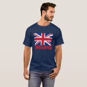 T-shirt britannique de drapeau d'Union Jack (Devant entier)