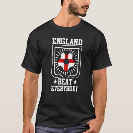 T-shirt Britannique Supporter Angleterre Battre Tout Le Mo (Devant)