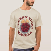 T-shirt Britanniques Alimentation Indien Takeaway Poulet T (Devant)