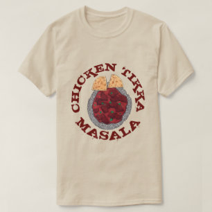 T-shirt Britanniques Alimentation Indien Takeaway Poulet T