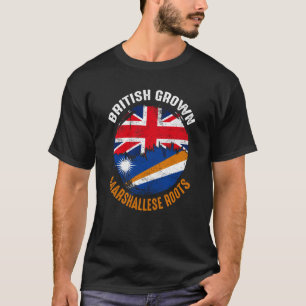 T-shirt Britanniques Marshallese Roots drapeaux Vintages p