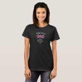 T-SHIRT BRITISH AND SINGLE UNION JACK FLAG BRITAIN UK PRID (Devant entier)