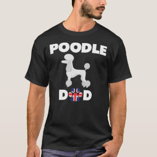T-shirt British Chien Poodle Papa
