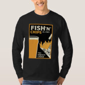 T-shirt British Classic Fish and Chips (Devant)
