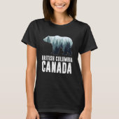 T-shirt British Columbia Vancouver Canada Bear Green Fores (Devant)