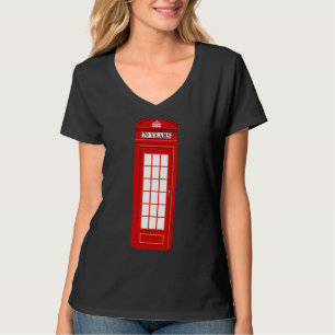 T-shirt British England London Red Téléphone Box Téléphone