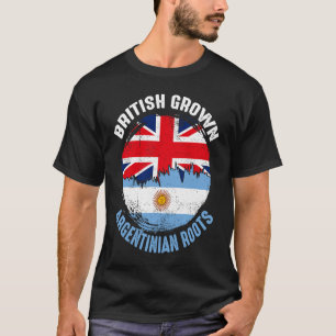 T-shirt British Gros Argentinian Roots drapeaux Vintages p