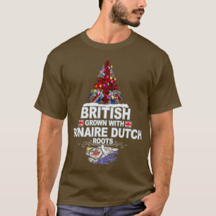 T-shirt British Grosse avec Bonaire Dutch Roots cadeau pou