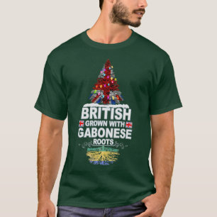 T-shirt British Grosse avec des racines gabonaises cadeau 