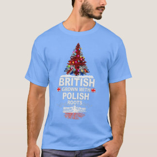 T-shirt British Grosse avec des racines polonaises cadeau 