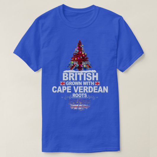 T-shirt British Grosse with Cape Verdean Roots Cadeau pour (Design devant)