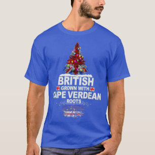 T-shirt British Grosse with Cape Verdean Roots Cadeau pour