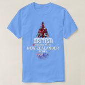 T-shirt British Grosse with New Zealander Roots Cadeau pou (Design devant)