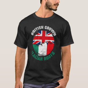 T-shirt British Grotte Italienne Racines drapeaux Vintages