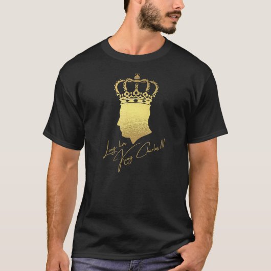T-shirt British King Long Live The King God Save The King (Devant)
