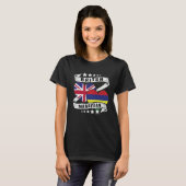 T-shirt British Mauritian Flag  British Mauritius and Uk f (Devant entier)