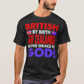 T-shirt British Par Naissance Nouvelle-Zélande Grace Of Go (Devant)