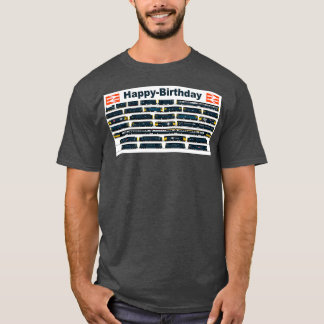 T-SHIRT BRITISH RAIL BLUE LOCOMOTIVES CARTE D'ANNIVERSAIRE