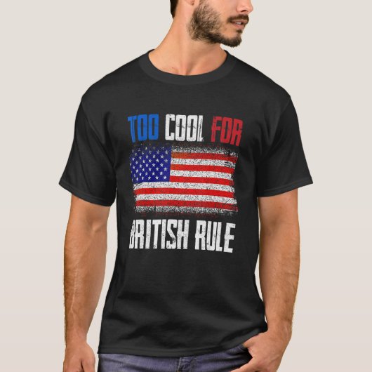 T-shirt British Rule American Flag History Professeur (Devant)