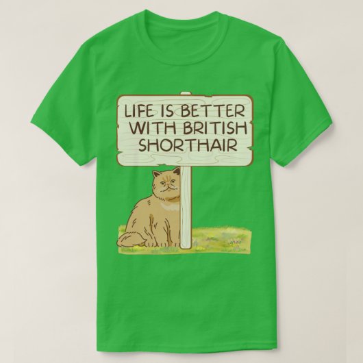 T-shirt british shorthair (Design devant)