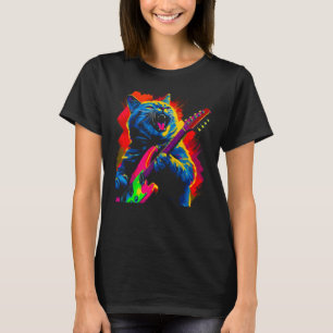 T-shirt British Shorthair Cat Guitare