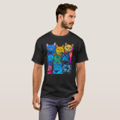 T-shirt British Shorthair Cat Pop Design (Devant entier)
