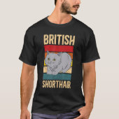 T-shirt British Shorthair Cats Propriétaire de chats Briti (Devant)