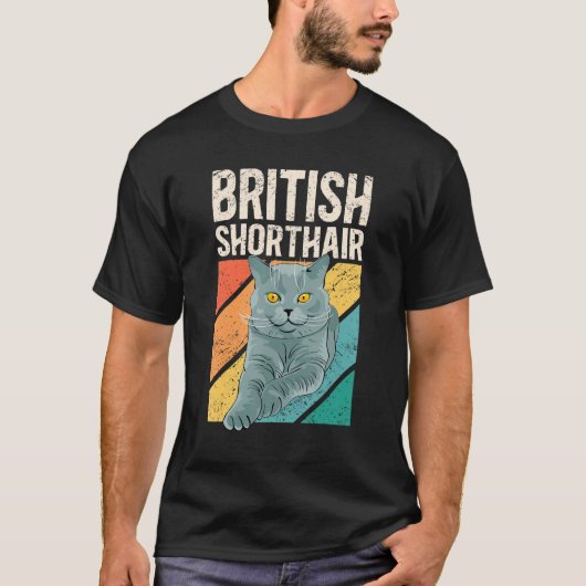 T-shirt British Shorthair Cats Propriétaire de chats Briti (Devant)