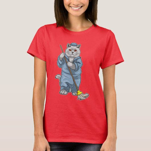T-shirt British Shorthair Cleaner (Devant)